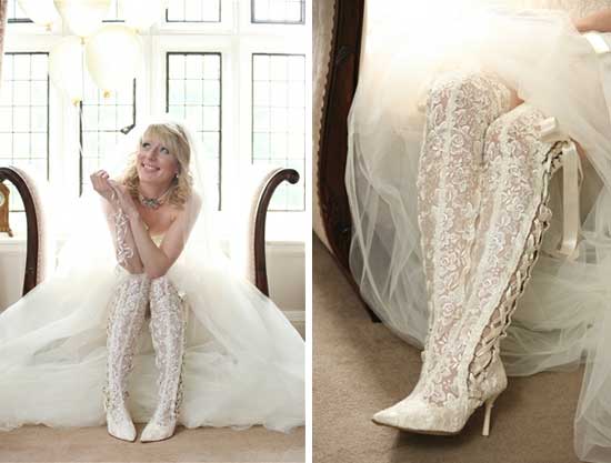 Anche gli stivali da sposa vogliono la loro parte nuziale… | Look Sposa